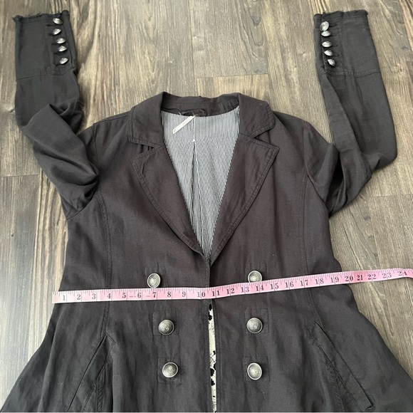 Free People Crochet Lace Bottom Size X-Small Feme Victoria Jacket Blazer - Picture 11 of 16